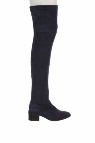 Γυναικείες μπότες Zara, Μέγεθος 35, Χρώμα Μπλέ, Τιμή 12,63 €