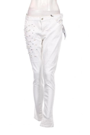 Damen Jeans Clockhouse, Größe L, Farbe Weiß, Preis 18,25 €