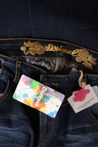 Damskie jeansy Desigual, Rozmiar XL, Kolor Niebieski, Cena 229,23 zł