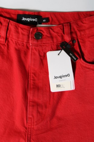 Dámske džínsy  Desigual, Veľkosť M, Farba Červená, Cena  88,66 €