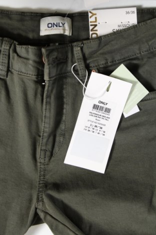 Dámske džínsy  ONLY, Veľkosť S, Farba Zelená, Cena  11,51 €