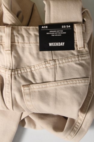 Damen Jeans Weekday, Größe XXS, Farbe Beige, Preis € 11,51