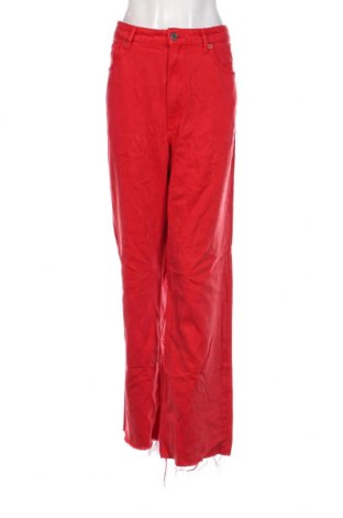 Dámské džíny  Zara, Velikost XL, Barva Červená, Cena  258,00 Kč