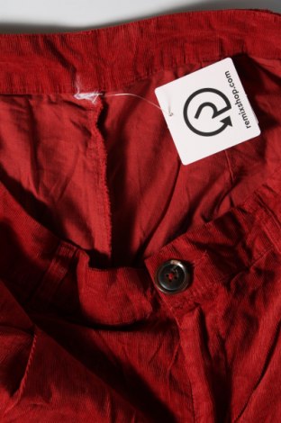 Pantaloni de velvet de femei, Mărime L, Culoare Roșu, Preț 14,31 Lei