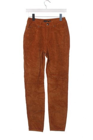 Pantaloni de velvet de femei Amisu, Mărime XS, Culoare Bej, Preț 15,26 Lei