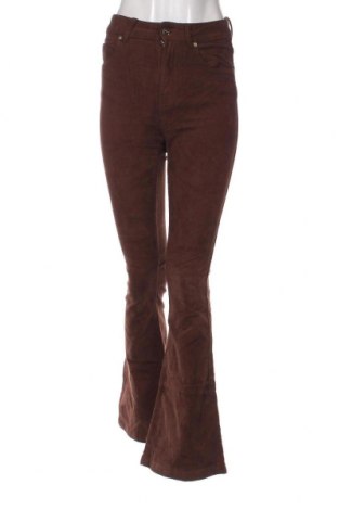 Pantaloni de velvet de femei Bershka, Mărime S, Culoare Maro, Preț 20,99 Lei