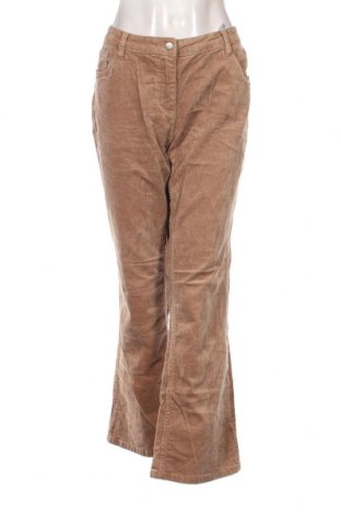 Γυναικείο κοτλέ παντελόνι Bpc Bonprix Collection, Μέγεθος XL, Χρώμα  Μπέζ, Τιμή 7,18 €