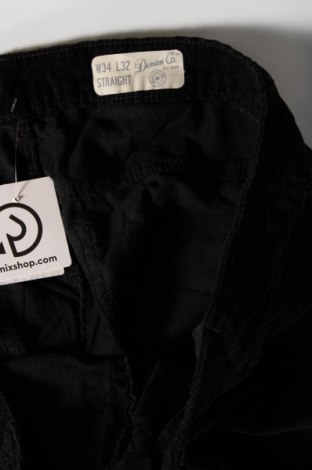 Γυναικείο κοτλέ παντελόνι Denim Co., Μέγεθος XXL, Χρώμα Μαύρο, Τιμή 9,15 €