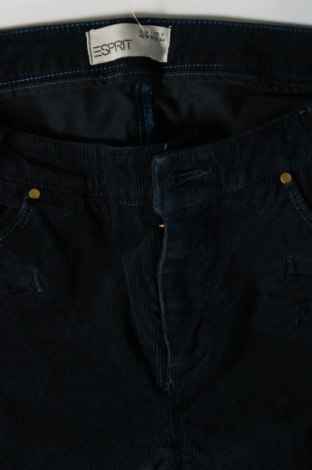 Pantaloni de velvet de femei Esprit, Mărime L, Culoare Albastru, Preț 56,70 Lei