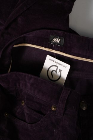 Γυναικείο κοτλέ παντελόνι H&M, Μέγεθος M, Χρώμα Βιολετί, Τιμή 3,77 €