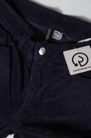 Γυναικείο κοτλέ παντελόνι H&M Divided, Μέγεθος S, Χρώμα Μπλέ, Τιμή 6,64 €