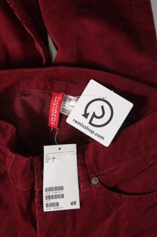 Damen Cordhose H&M Divided, Größe XS, Farbe Rot, Preis € 6,08