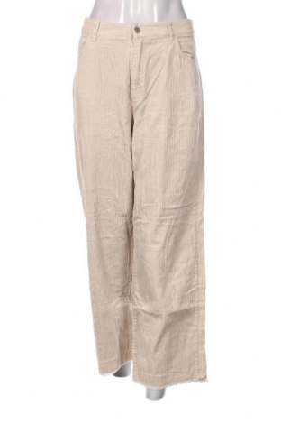 Pantaloni de velvet de femei Jacqueline De Yong, Mărime L, Culoare Ecru, Preț 47,70 Lei