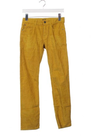 Pantaloni de velvet de femei Kiabi, Mărime S, Culoare Galben, Preț 35,29 Lei