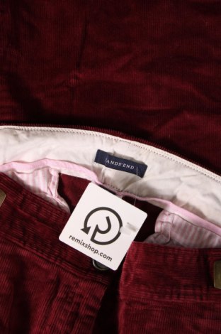 Pantaloni de velvet de femei Land's End, Mărime L, Culoare Roșu, Preț 36,41 Lei