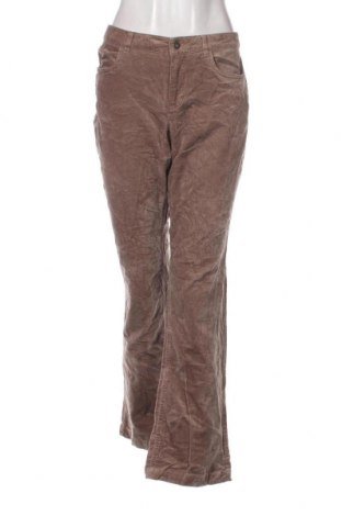 Pantaloni de velvet de femei Liz&co, Mărime L, Culoare Maro, Preț 22,37 Lei