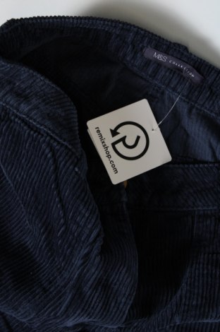 Pantaloni de velvet de femei Marks & Spencer, Mărime M, Culoare Albastru, Preț 34,64 Lei