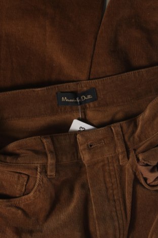 Pantaloni de velvet de femei Massimo Dutti, Mărime S, Culoare Maro, Preț 180,62 Lei