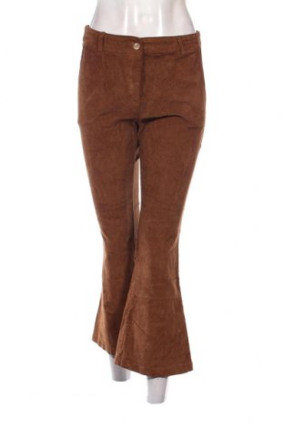 Pantaloni de velvet de femei N-Value, Mărime L, Culoare Maro, Preț 19,54 Lei