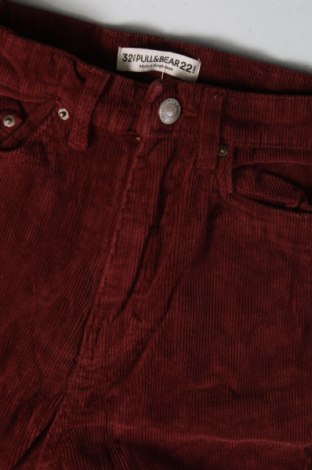 Γυναικείο κοτλέ παντελόνι Pull&Bear, Μέγεθος XXS, Χρώμα Καφέ, Τιμή 3,59 €