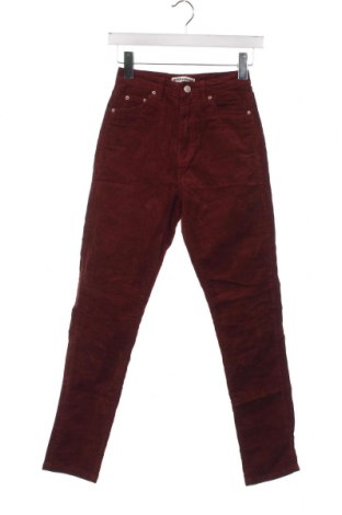 Γυναικείο κοτλέ παντελόνι Pull&Bear, Μέγεθος XS, Χρώμα Καφέ, Τιμή 6,64 €