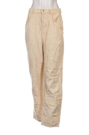 Pantaloni de velvet de femei Reclaimed Vintage, Mărime S, Culoare Ecru, Preț 47,20 Lei