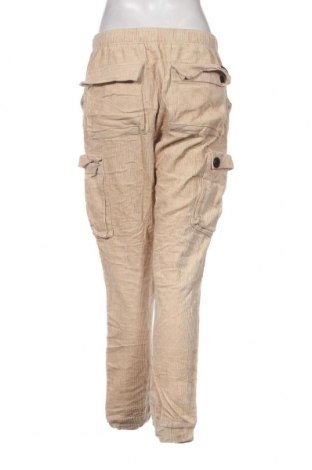 Pantaloni de velvet de femei Sixth June, Mărime L, Culoare Bej, Preț 35,07 Lei
