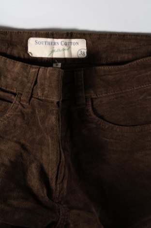 Γυναικείο κοτλέ παντελόνι Southern Cotton, Μέγεθος M, Χρώμα Καφέ, Τιμή 6,46 €