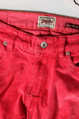 Pantaloni de velvet de femei Superdry, Mărime M, Culoare Roz, Preț 27,83 Lei