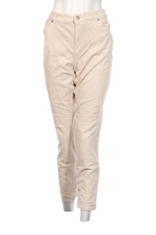 Pantaloni de velvet de femei Suzanne Grae, Mărime L, Culoare Bej, Preț 26,97 Lei