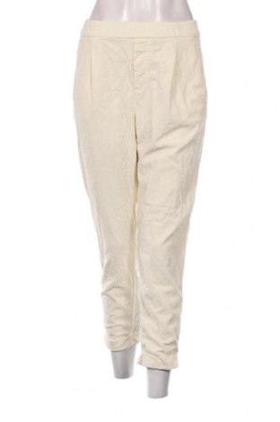 Pantaloni de velvet de femei United Colors Of Benetton, Mărime M, Culoare Ecru, Preț 20,23 Lei