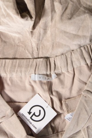 Γυναικείο κοτλέ παντελόνι VILA, Μέγεθος M, Χρώμα  Μπέζ, Τιμή 7,68 €