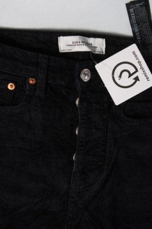 Γυναικείο κοτλέ παντελόνι Zara, Μέγεθος XS, Χρώμα Μαύρο, Τιμή 7,52 €