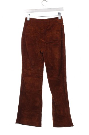 Pantaloni de velvet de femei Zara, Mărime XS, Culoare Maro, Preț 16,88 Lei