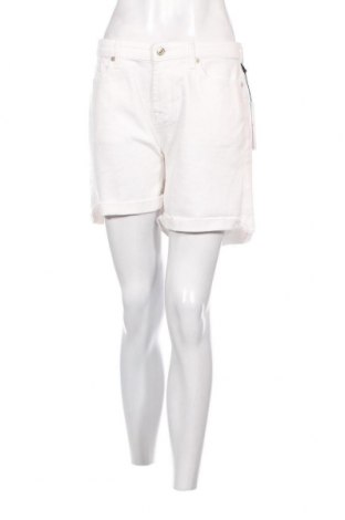 Дамски къс панталон 7 For All Mankind, Размер L, Цвят Бял, Цена 92,40 лв.