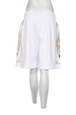 Γυναικείο κοντό παντελόνι Bershka, Μέγεθος XL, Χρώμα Λευκό, Τιμή 16,00 €