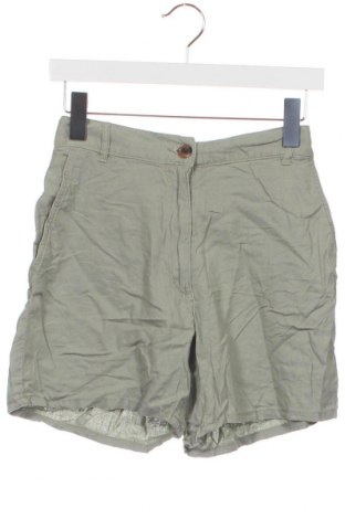 Дамски къс панталон H&M, Размер XS, Цвят Зелен, Цена 7,60 лв.