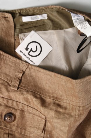 Дамски къс панталон Marks & Spencer, Размер L, Цвят Бежов, Цена 13,88 лв.