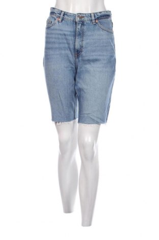 Pantaloni scurți de femei Monki, Mărime S, Culoare Albastru, Preț 59,21 Lei