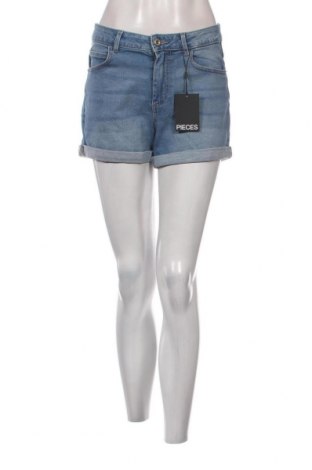 Γυναικείο κοντό παντελόνι Pieces, Μέγεθος M, Χρώμα Μπλέ, Τιμή 10,67 €