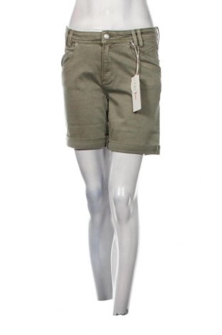 Дамски къс панталон S.Oliver, Размер S, Цвят Зелен, Цена 26,95 лв.
