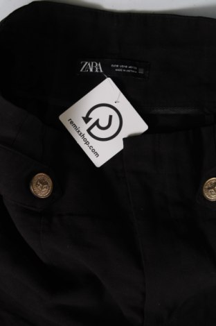 Дамски къс панталон Zara, Размер S, Цвят Черен, Цена 19,55 лв.