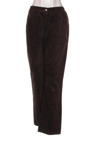 Pantaloni de piele pentru damă Coldwater Creek, Mărime L, Culoare Maro, Preț 371,71 Lei
