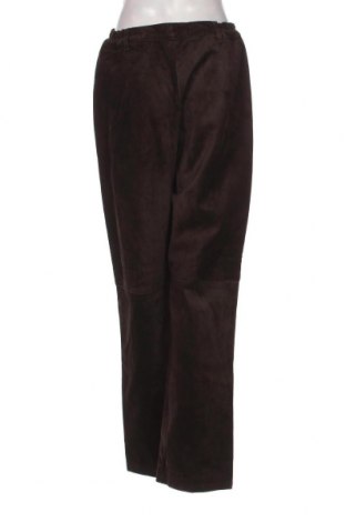 Pantaloni de piele pentru damă Coldwater Creek, Mărime L, Culoare Maro, Preț 371,71 Lei