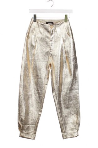 Pantaloni de piele pentru damă Desigual, Mărime XS, Culoare Auriu, Preț 407,89 Lei
