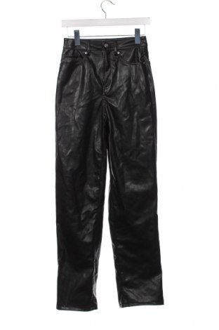 Pantaloni de piele pentru damă H&M Divided, Mărime XS, Culoare Negru, Preț 38,16 Lei