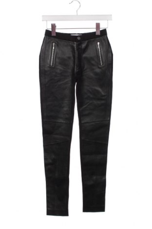Дамски кожен панталон Isaco & Kawa, Размер XS, Цвят Черен, Цена 85,96 лв.