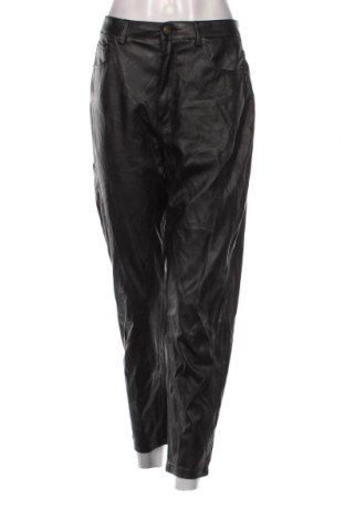 Γυναικείο παντελόνι δερμάτινο Pull&Bear, Μέγεθος M, Χρώμα Μαύρο, Τιμή 8,55 €