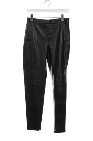 Дамски кожен панталон Zara, Размер M, Цвят Черен, Цена 12,15 лв.