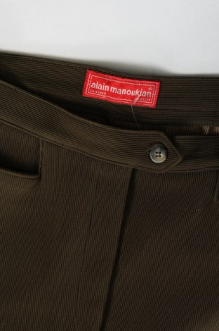 Дамски панталон Alain Manoukian, Размер XS, Цвят Зелен, Цена 26,69 лв.
